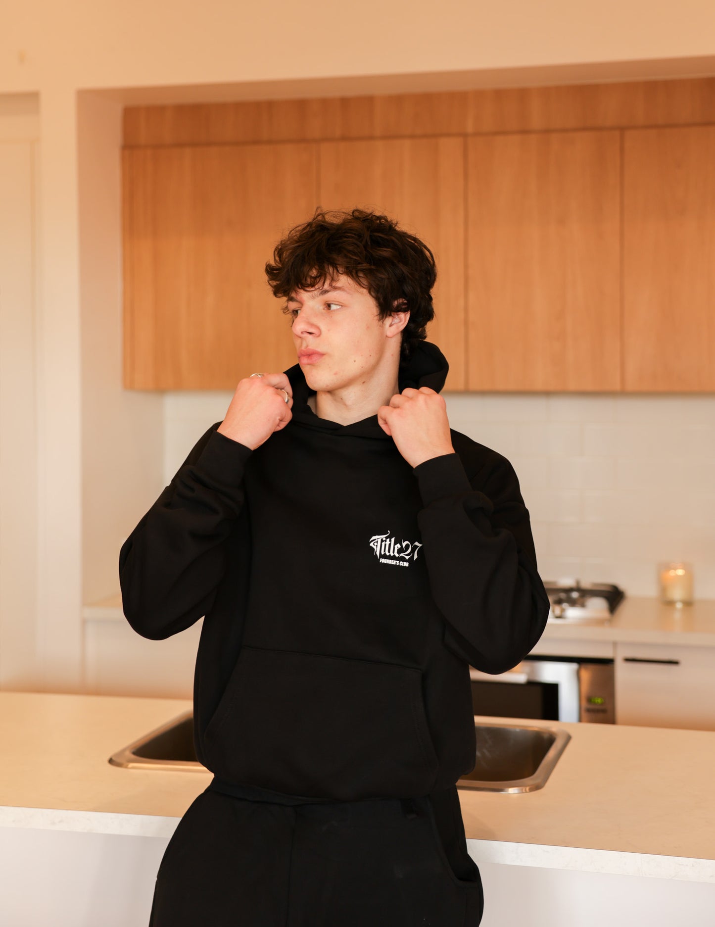 FOUNDERS CLUB HOODIE - BLACK