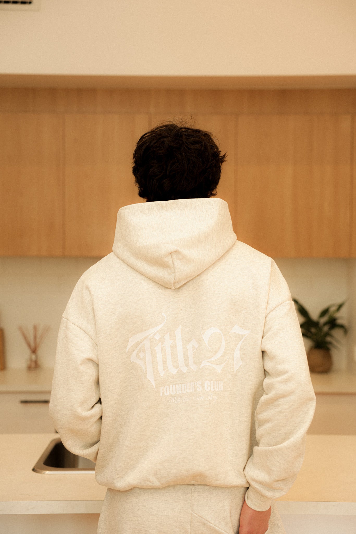 FOUNDERS CLUB HOODIE - SNOW GREY