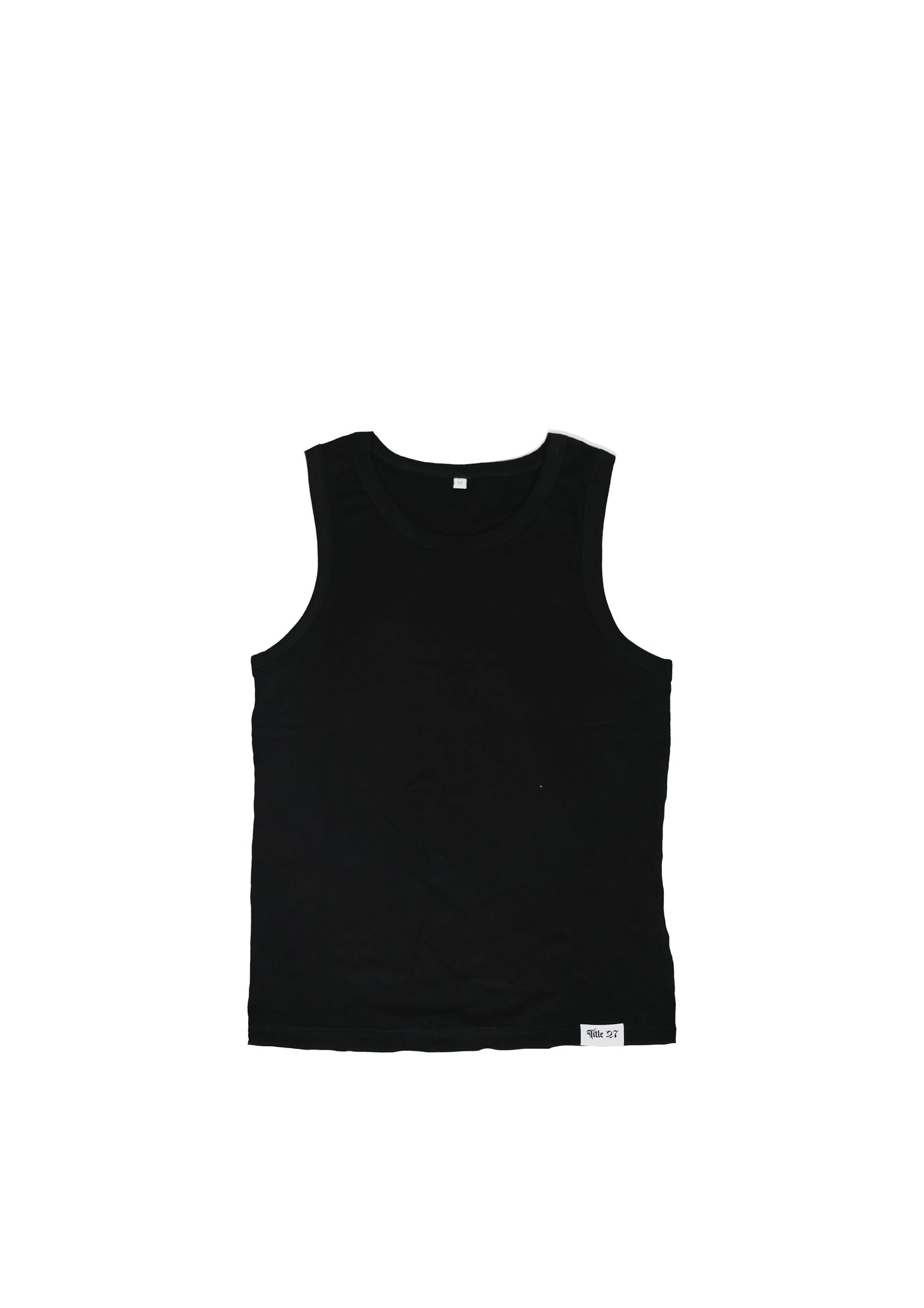 RIBBED TANK - BLACK