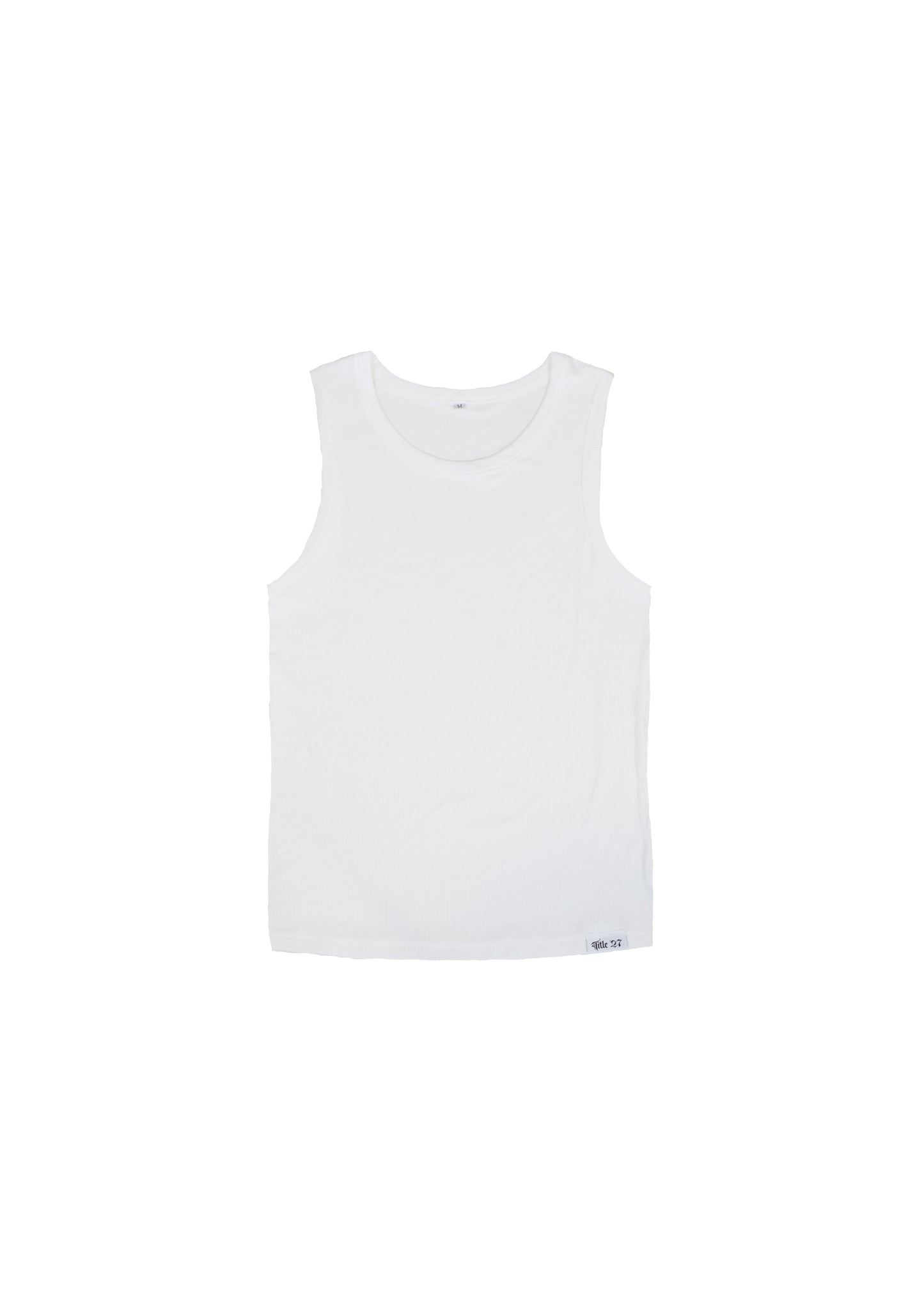 RIBBED TANK - WHITE