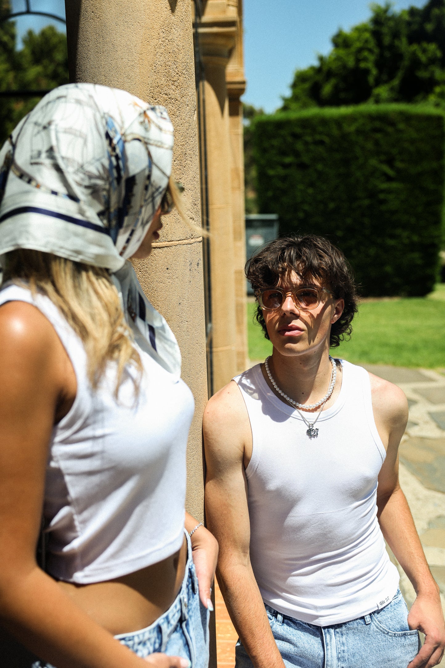 RIBBED TANK - WHITE