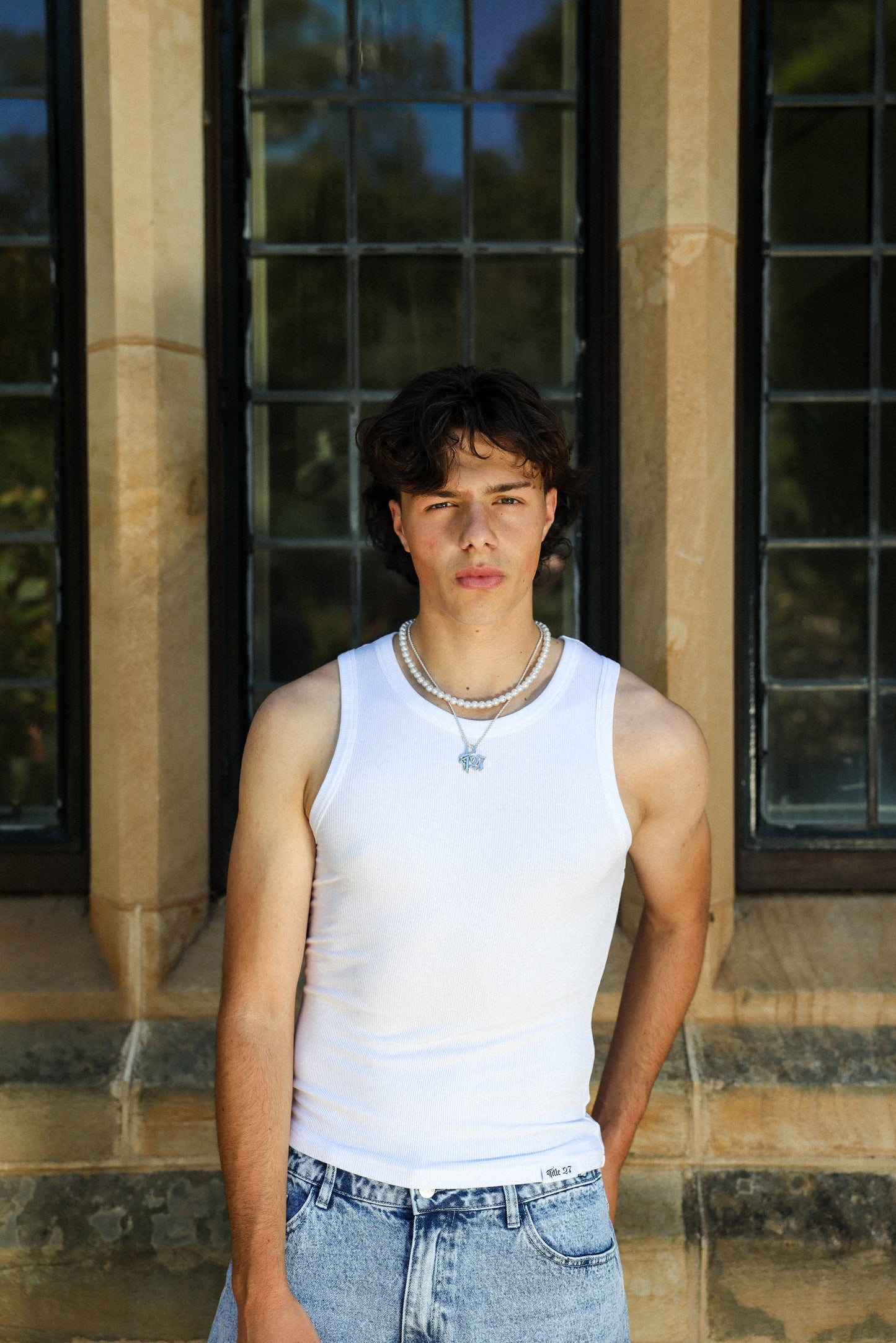 RIBBED TANK - WHITE