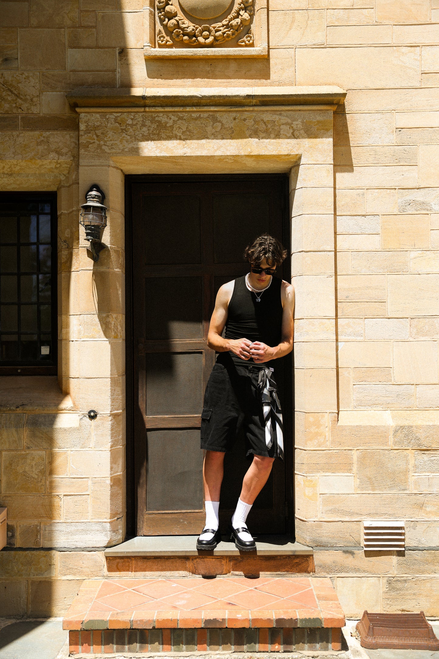 RIBBED TANK - BLACK
