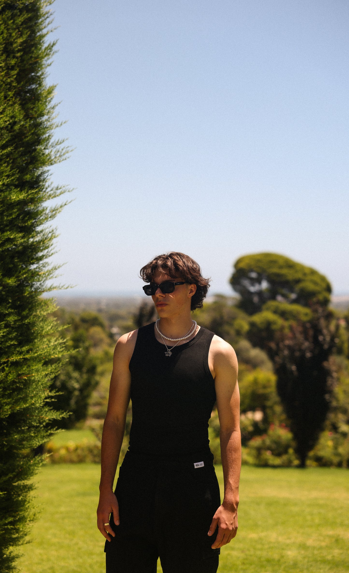 RIBBED TANK - BLACK