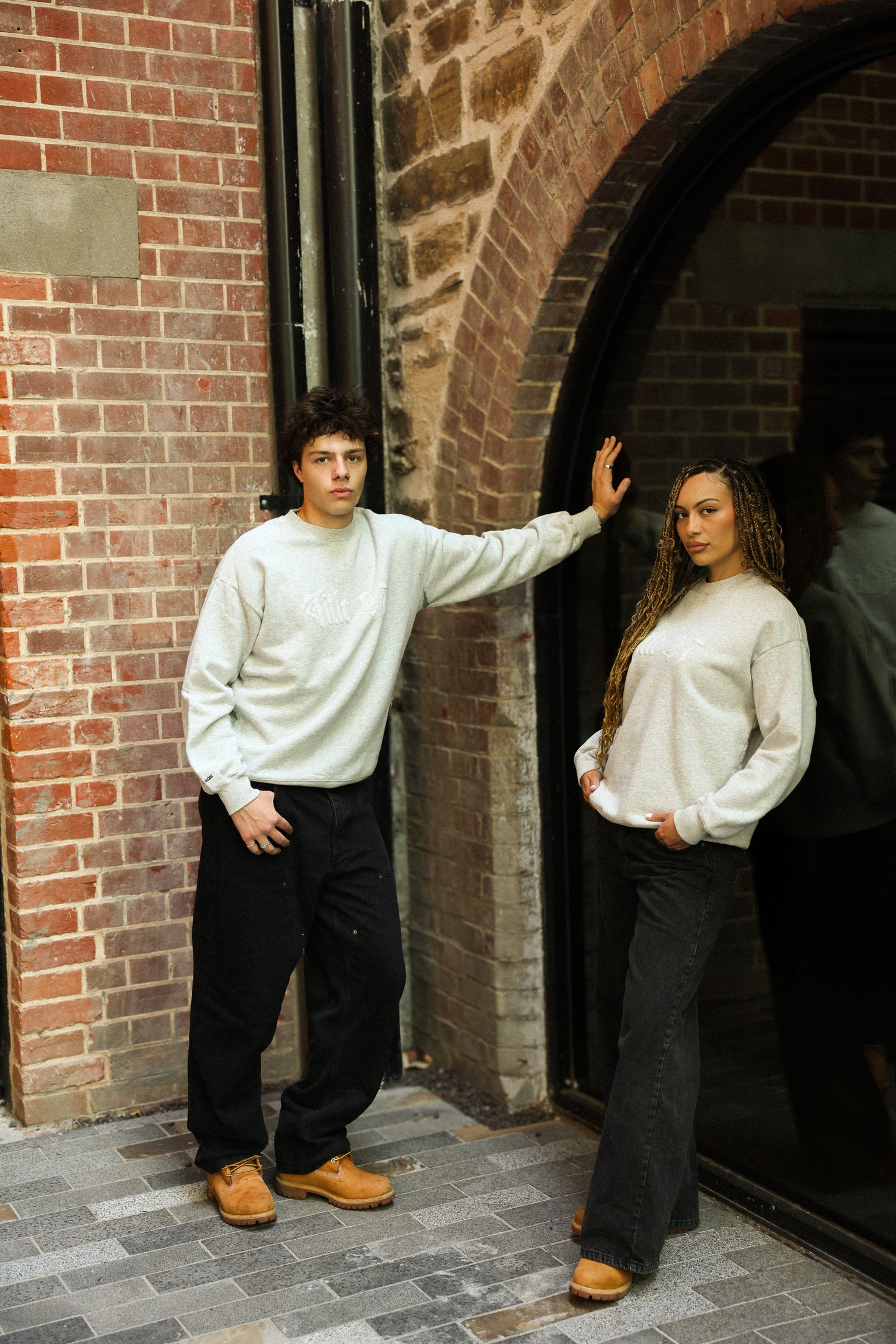 Crew Neck - STONE GREY