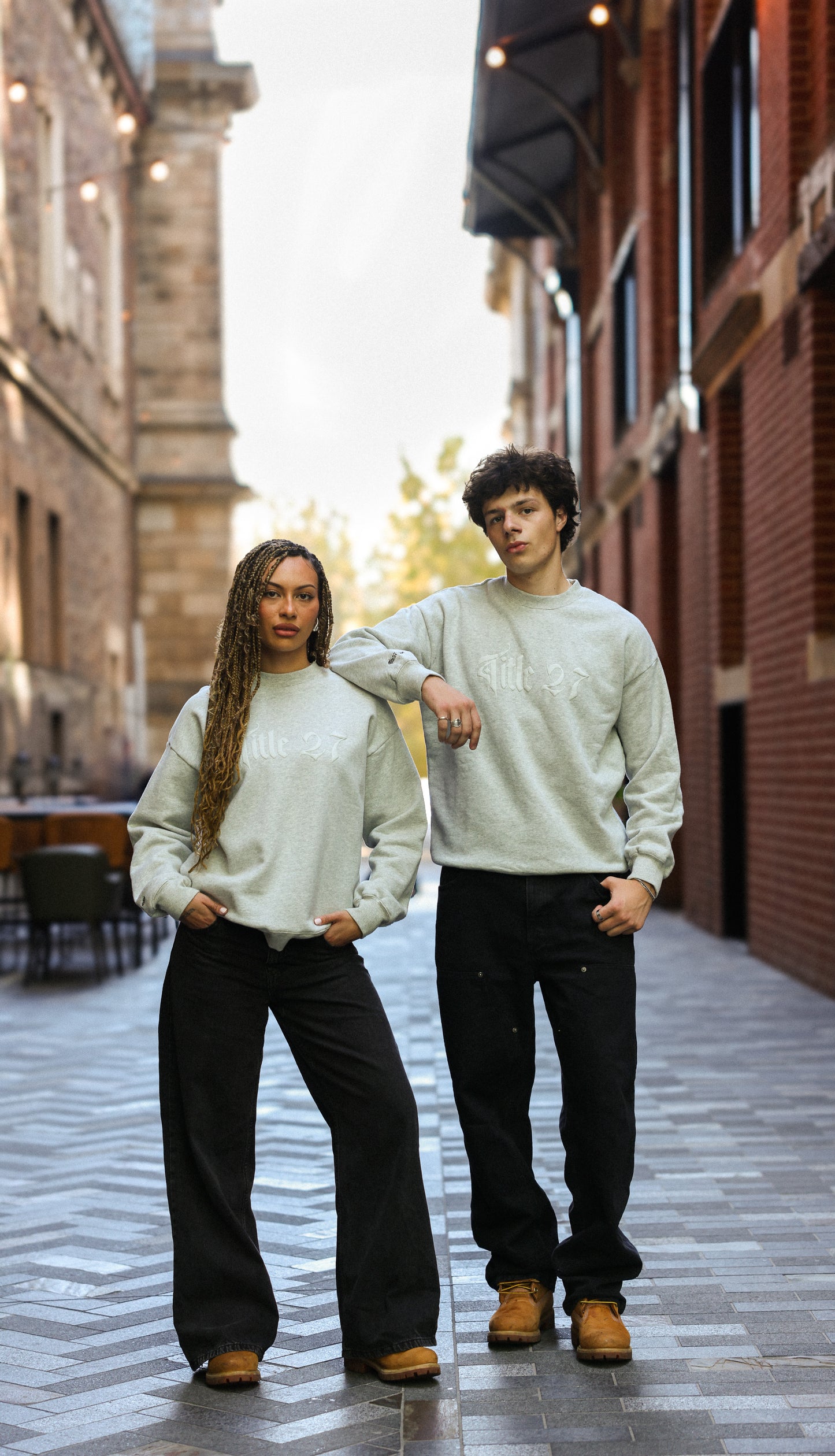 Crew Neck - STONE GREY