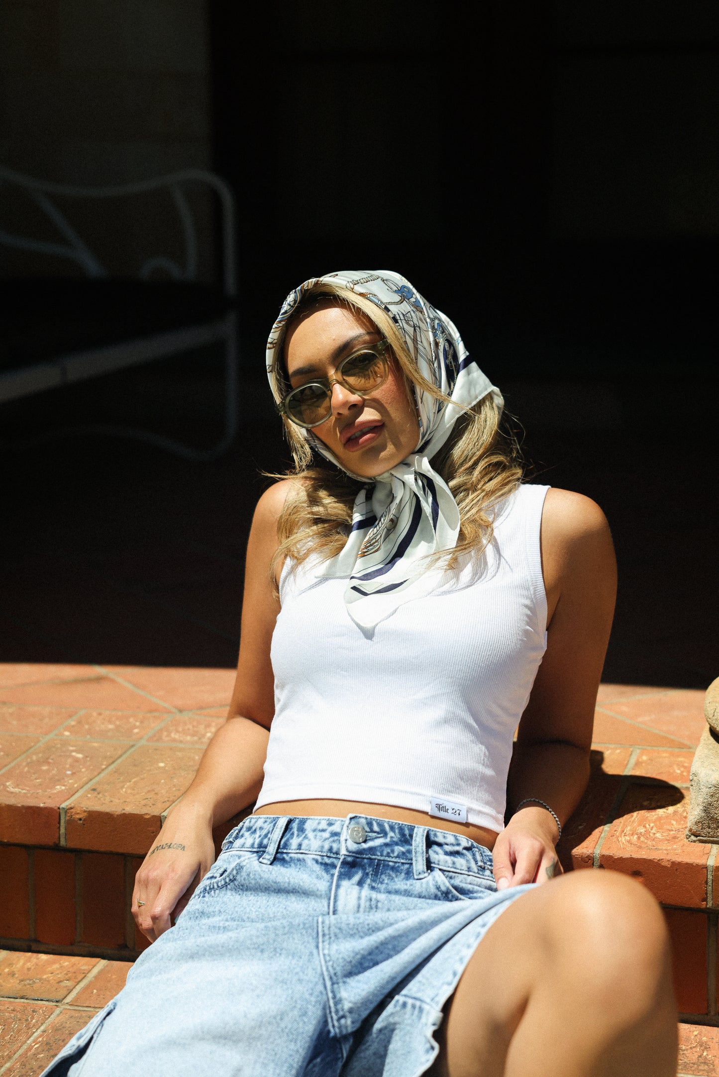 RIBBED CROP - WHITE