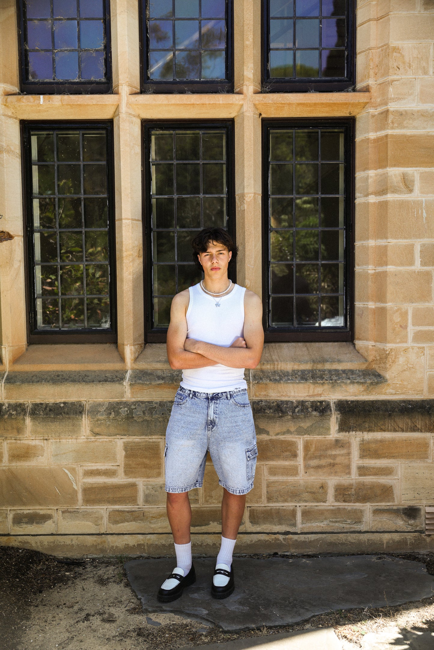 RIBBED TANK - WHITE